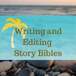 beach themed image for the class, Writing and Editing Story Bibles